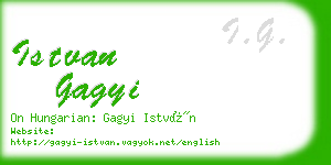 istvan gagyi business card